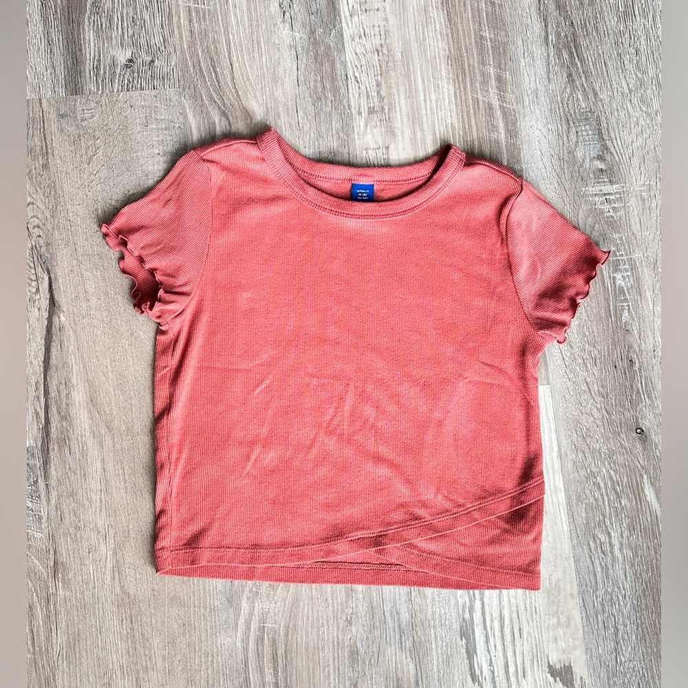 Salmon crop top old navy M(8)
